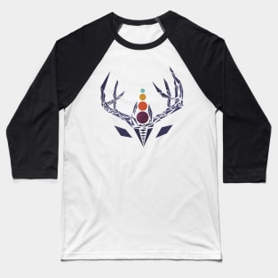 Vector Deer Baseball T-Shirt